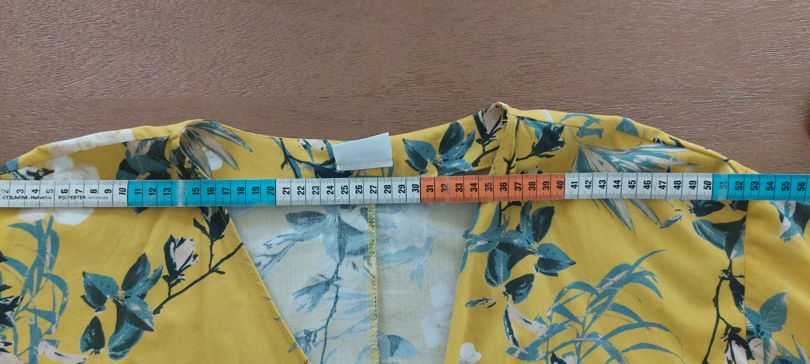 Blouse cache-cœur à fleurs VILA Clothes - Taille L (40) - Jaune moutarde – photo 9